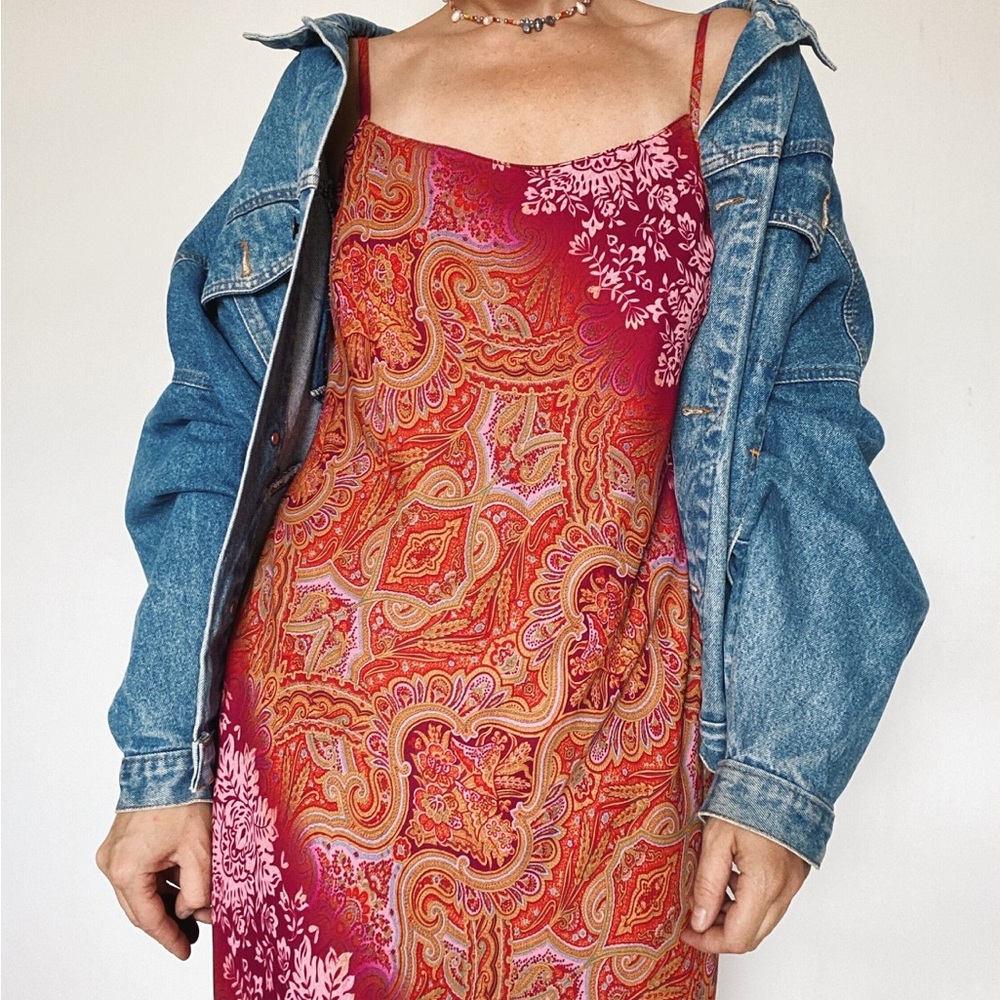 Paisley Red Dress